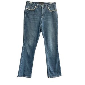 CATO Premium Women’s Jeans  Size 10P Bling 28.5 inseam